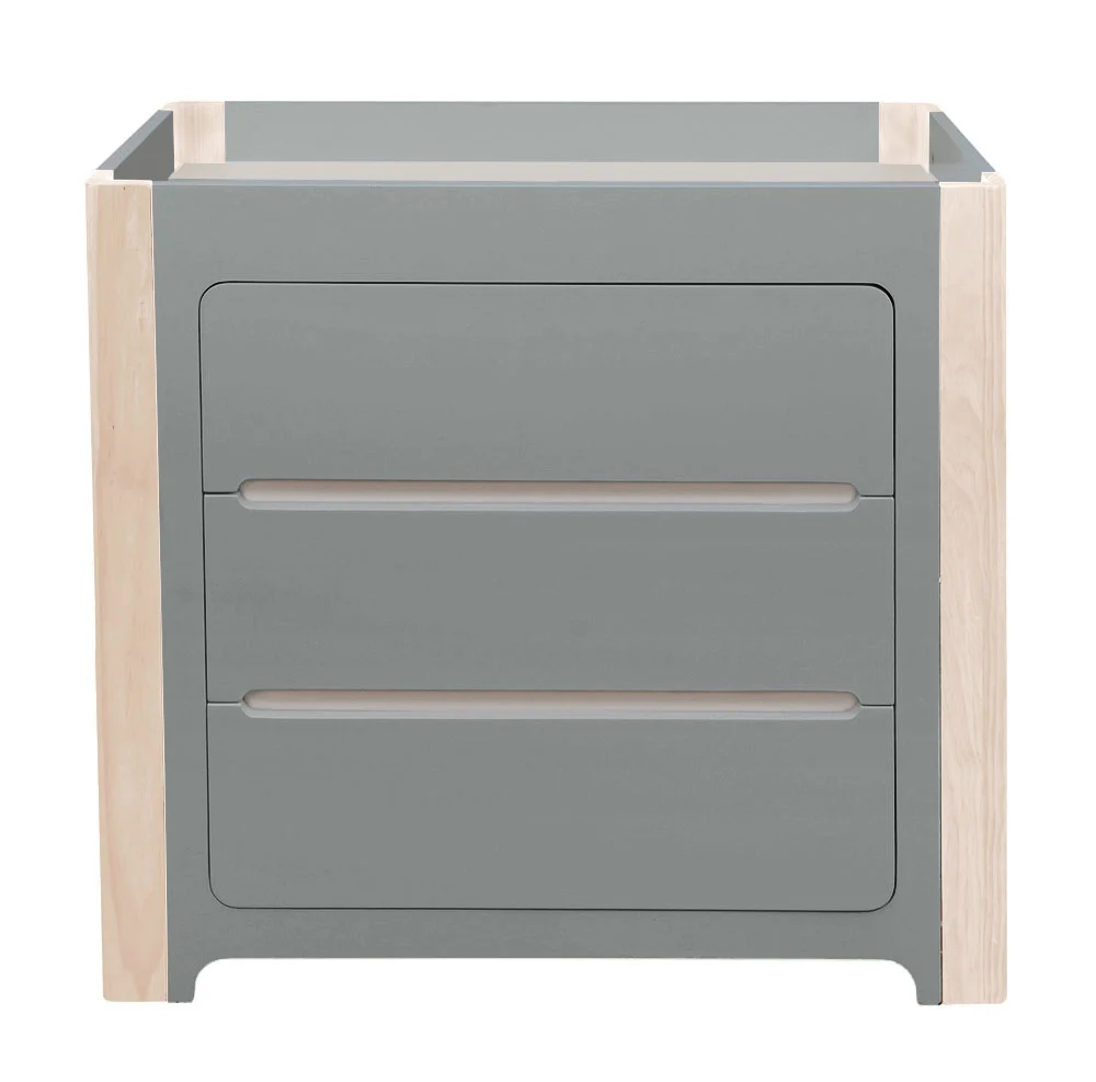 Cocoon Evoke 4-in-1 Cotbed + Change Area Dresser + Mattresses, Dove Grey / Natural Wash - Image 12
