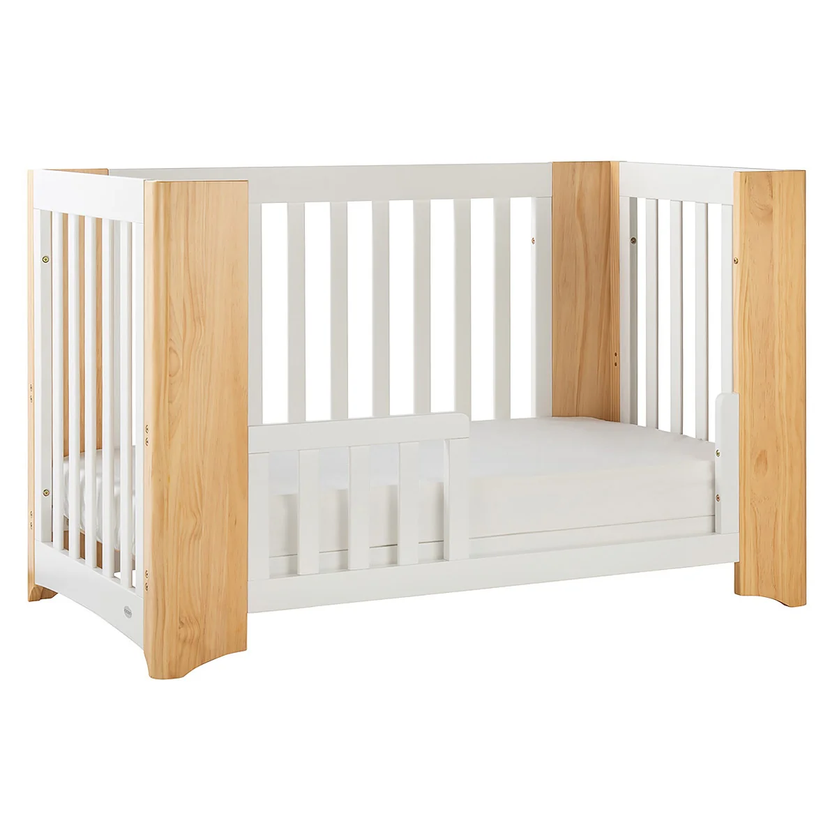 Cocoon Evoluer 4-in-1 Cotbed + Change Area Dresser + Mattresses, White / Natural - Image 13