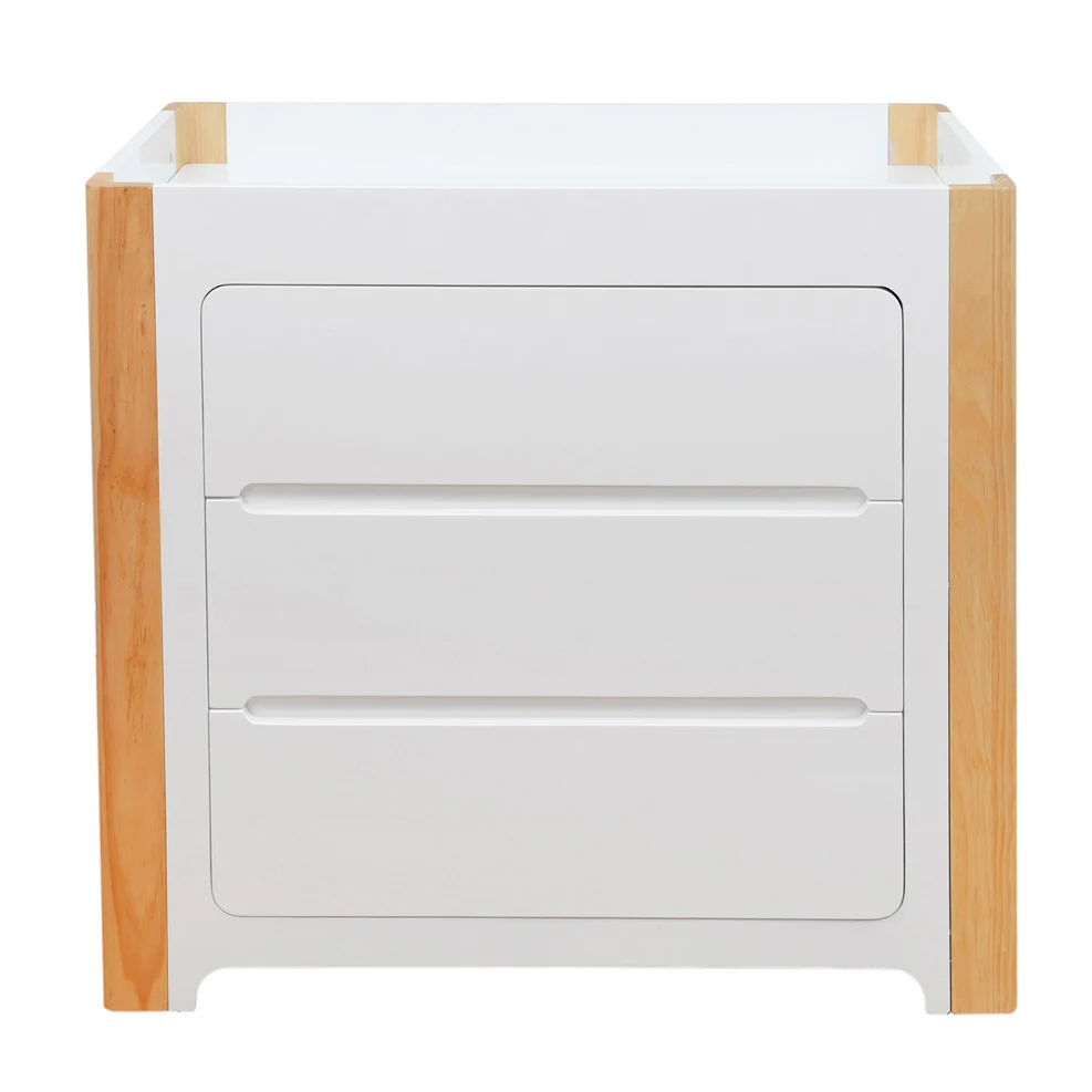 Cocoon Evoluer 4-in-1 Cotbed + Change Area Dresser + Mattresses, White / Natural - Image 17