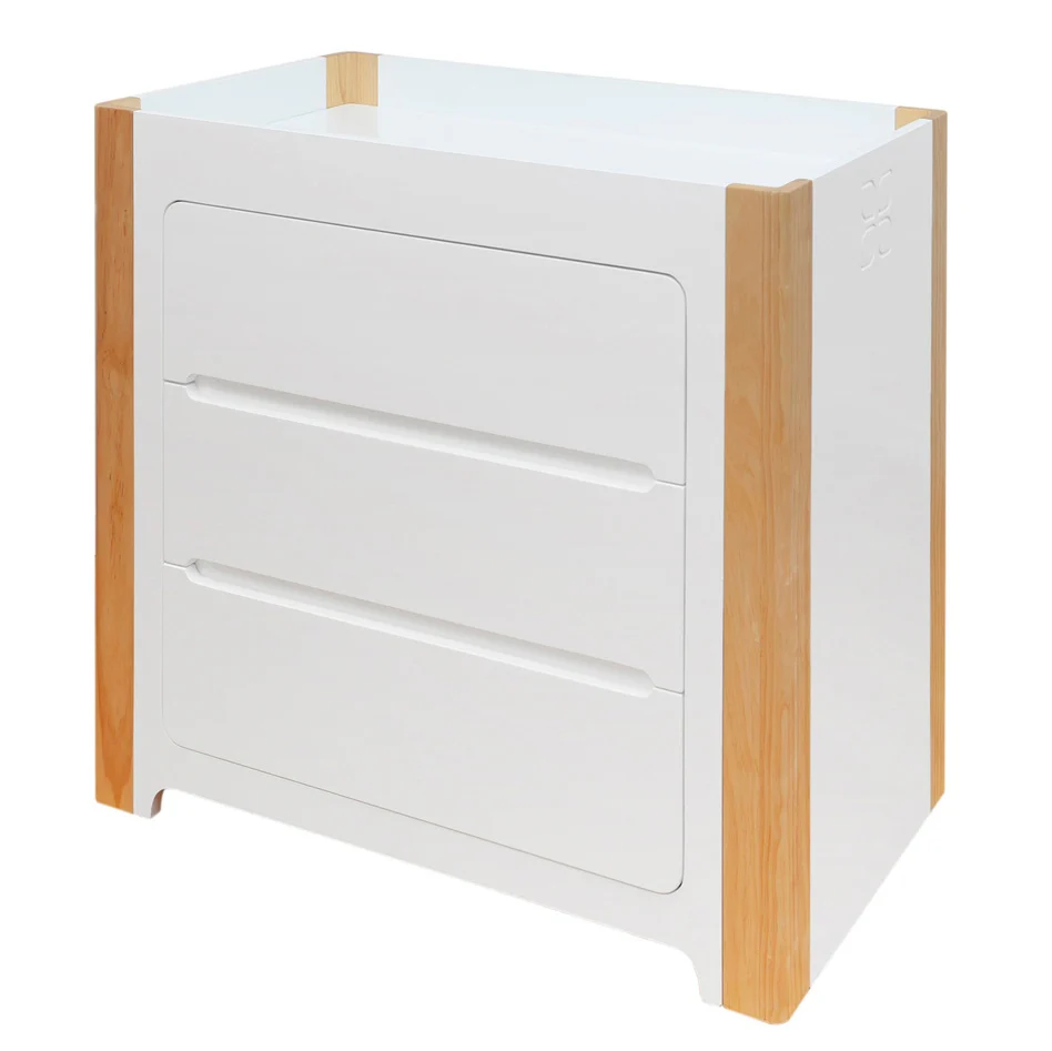Cocoon Evoluer 4-in-1 Cotbed + Change Area Dresser + Mattresses, White / Natural - Image 18