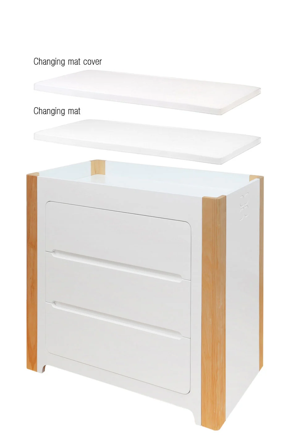 Cocoon Evoluer 4-in-1 Nursery Room Set, White / Natural - Image 14