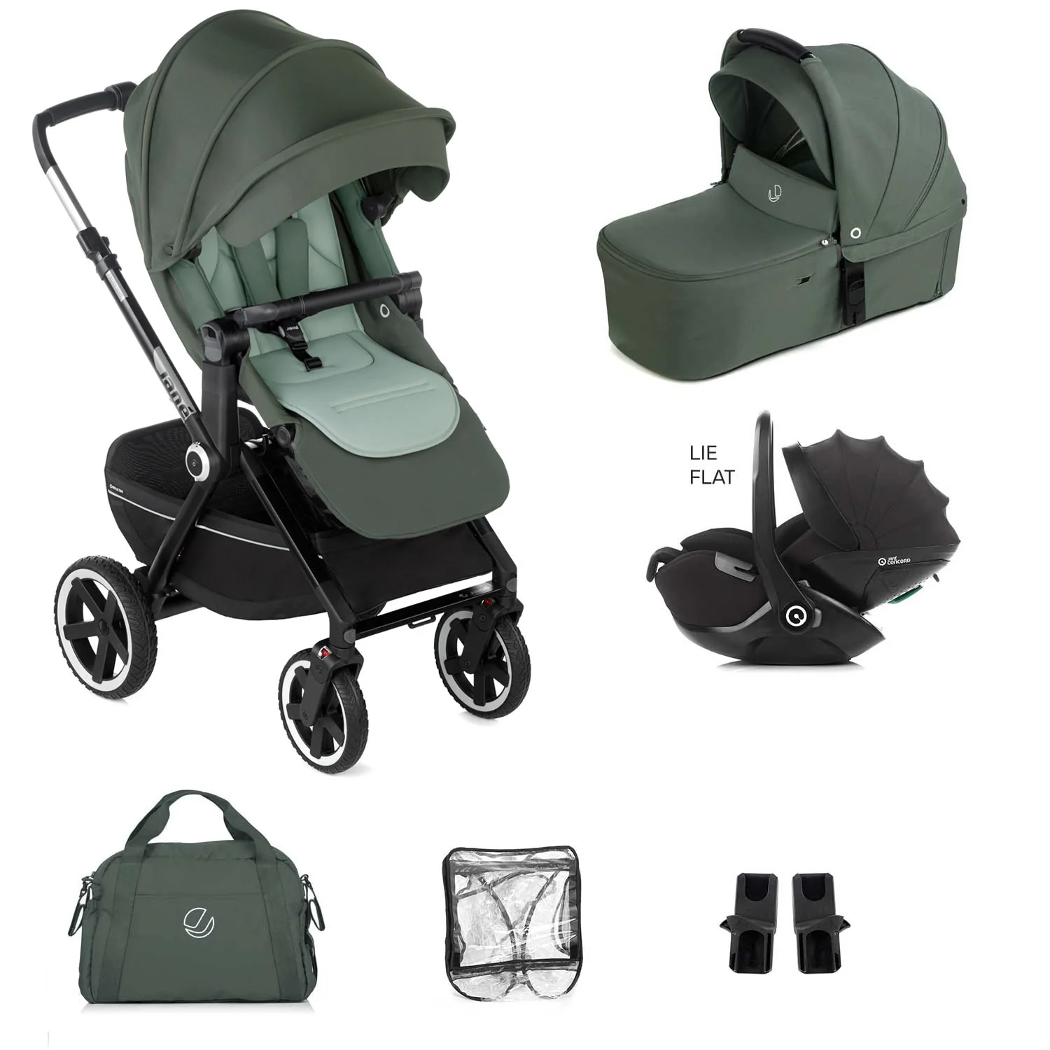 Jane Crosslight-3 Trio Kombibaby 360 Lie-Flat Car Seat Travel System - Image 29