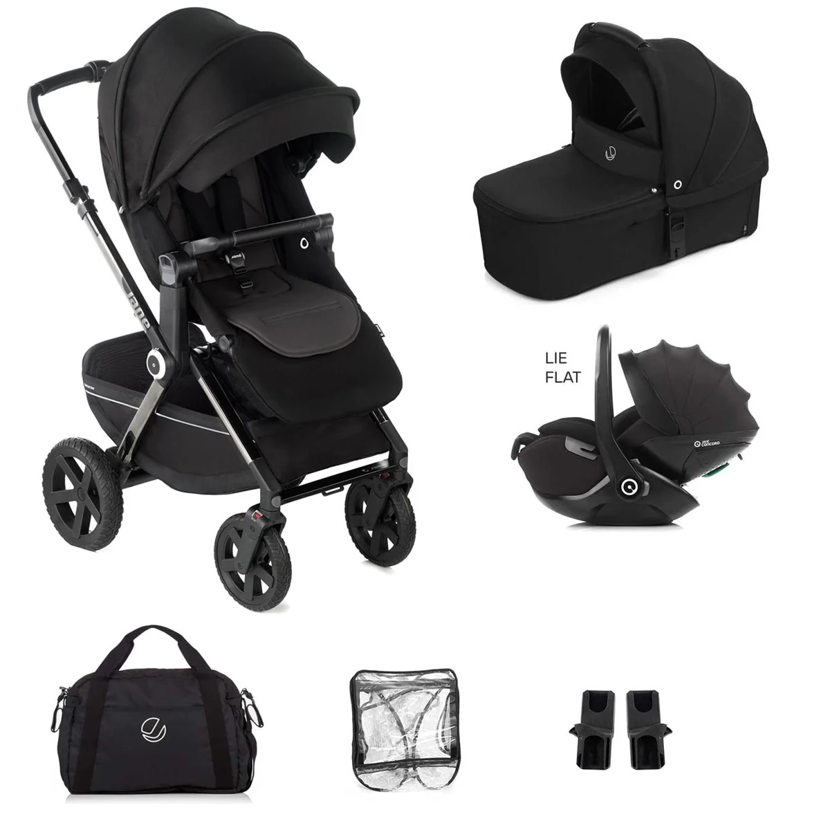 Jane Crosslight-3 Trio Kombibaby 360 Lie-Flat Car Seat Travel System, Special Edition Silver Shadow - Image 42