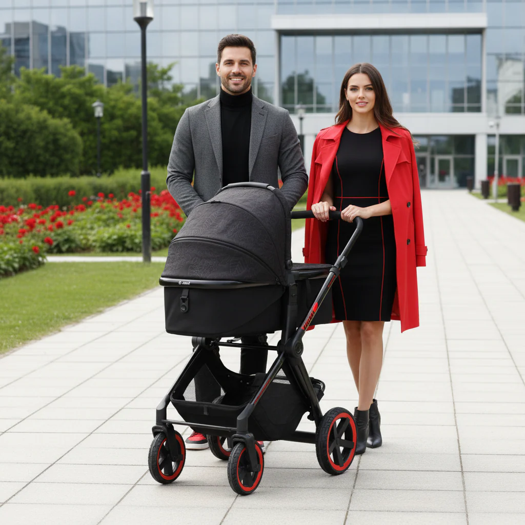 Jané Limited Edition Crosslight Pro Carbon 3in1 Travel System with Lie-Flat Kombibaby Car Seat - Image 14