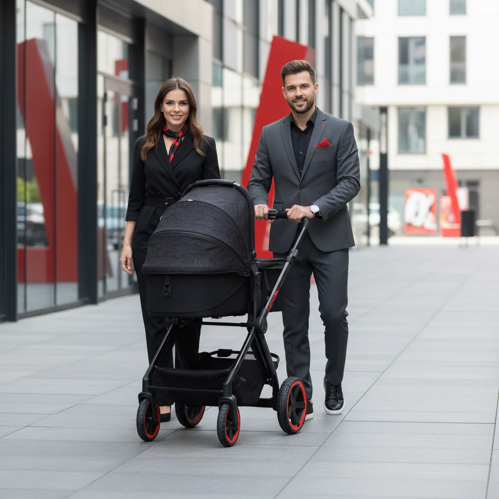 Jané Limited Edition Crosslight Pro Carbon 3in1 Travel System with Lie-Flat Kombibaby Car Seat - Image 5