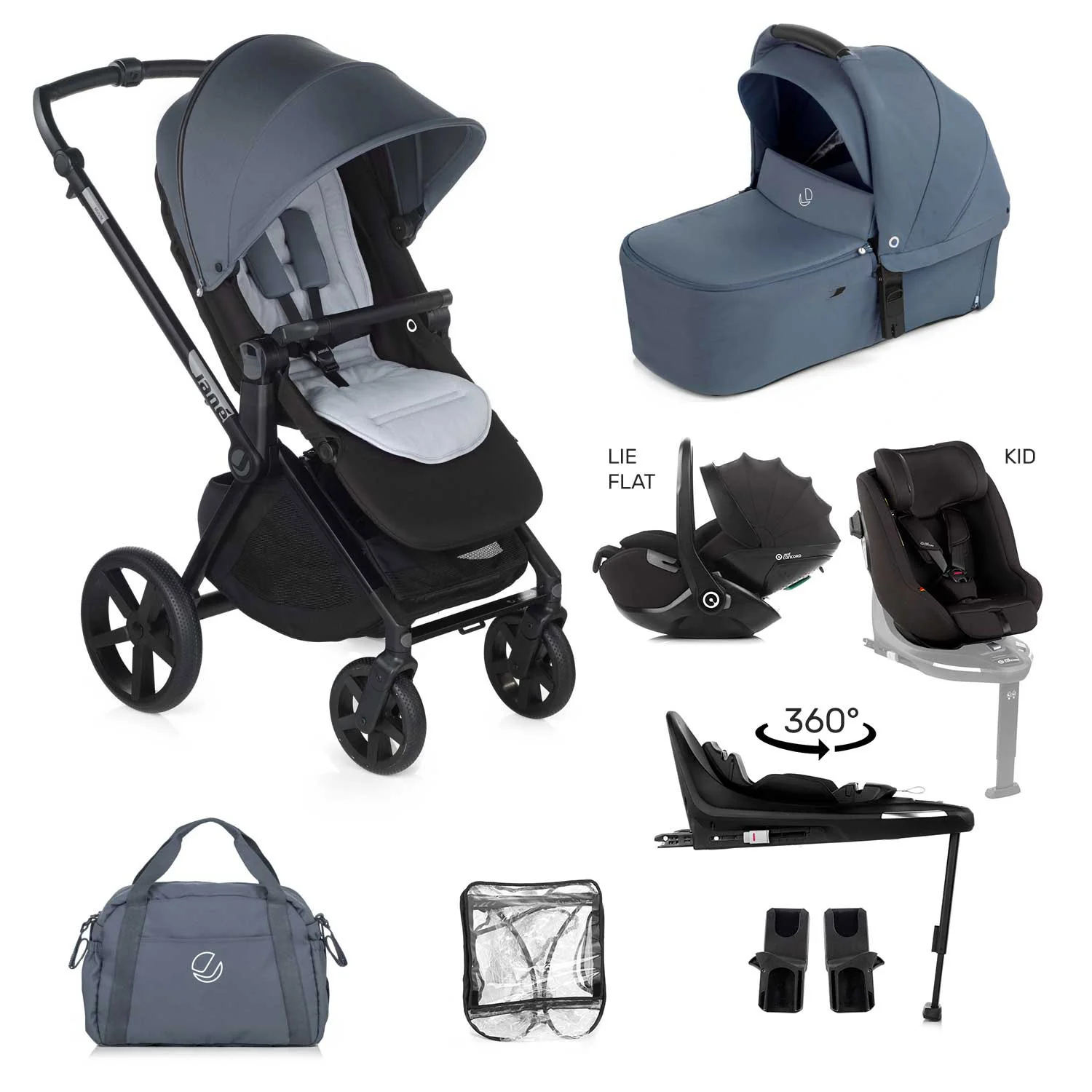 Jane Muum-4 Fully Equipped 0-4 Year Family Car Seat Travel System Bundle - Image 45