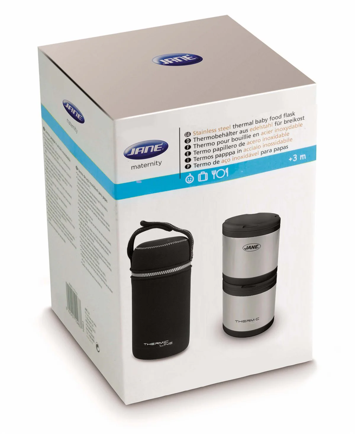 Jane Stainless Steel Thermal Baby Food Flask (2 x 500ml) - Image 3