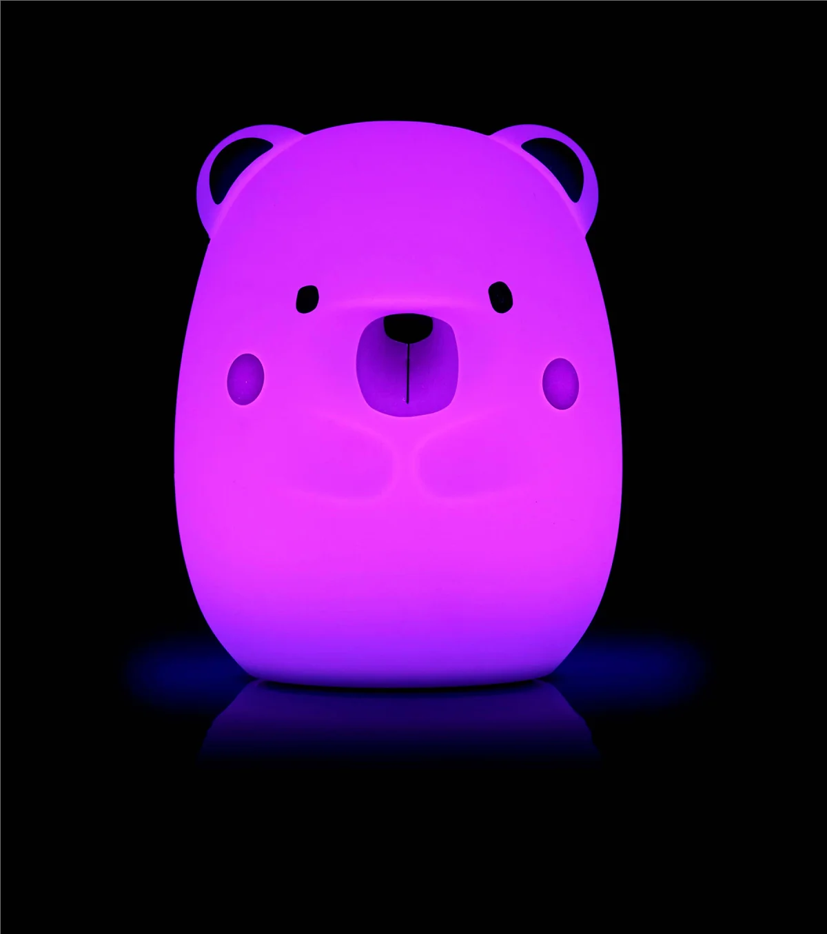 Jane Yum Bear Big Silicone Night Light – Rechargeable, Colour-Changing Sensory Lamp - Image 13