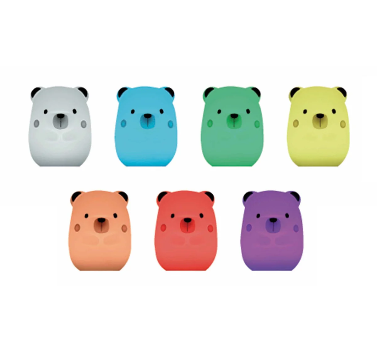 Jane Yum Bear Silicone Night Light – Multicolour Sensory Lamp for Babies - Image 13