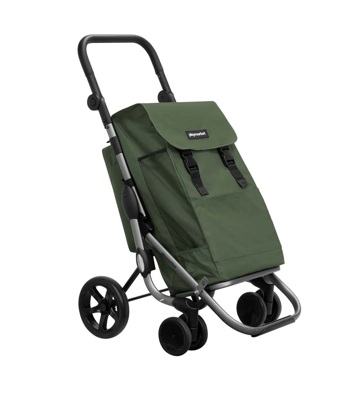 Playmarket Go Plus Premium Folding Shopping Trolley with Thermal Bag – 53.5L - Image 9